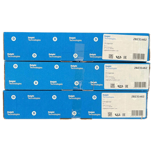 Delphi 28231462 set 3 iniettori nuovi originali