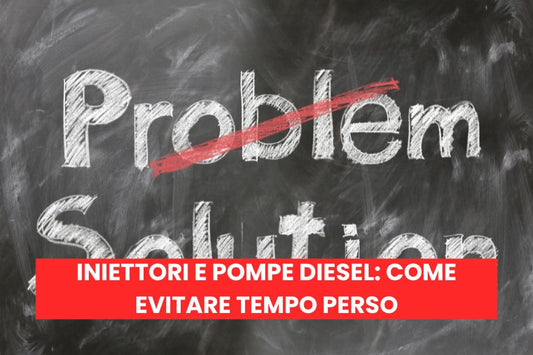 Problem sbarrato con Solution sotto su sfondo lavagna scritto con gesso