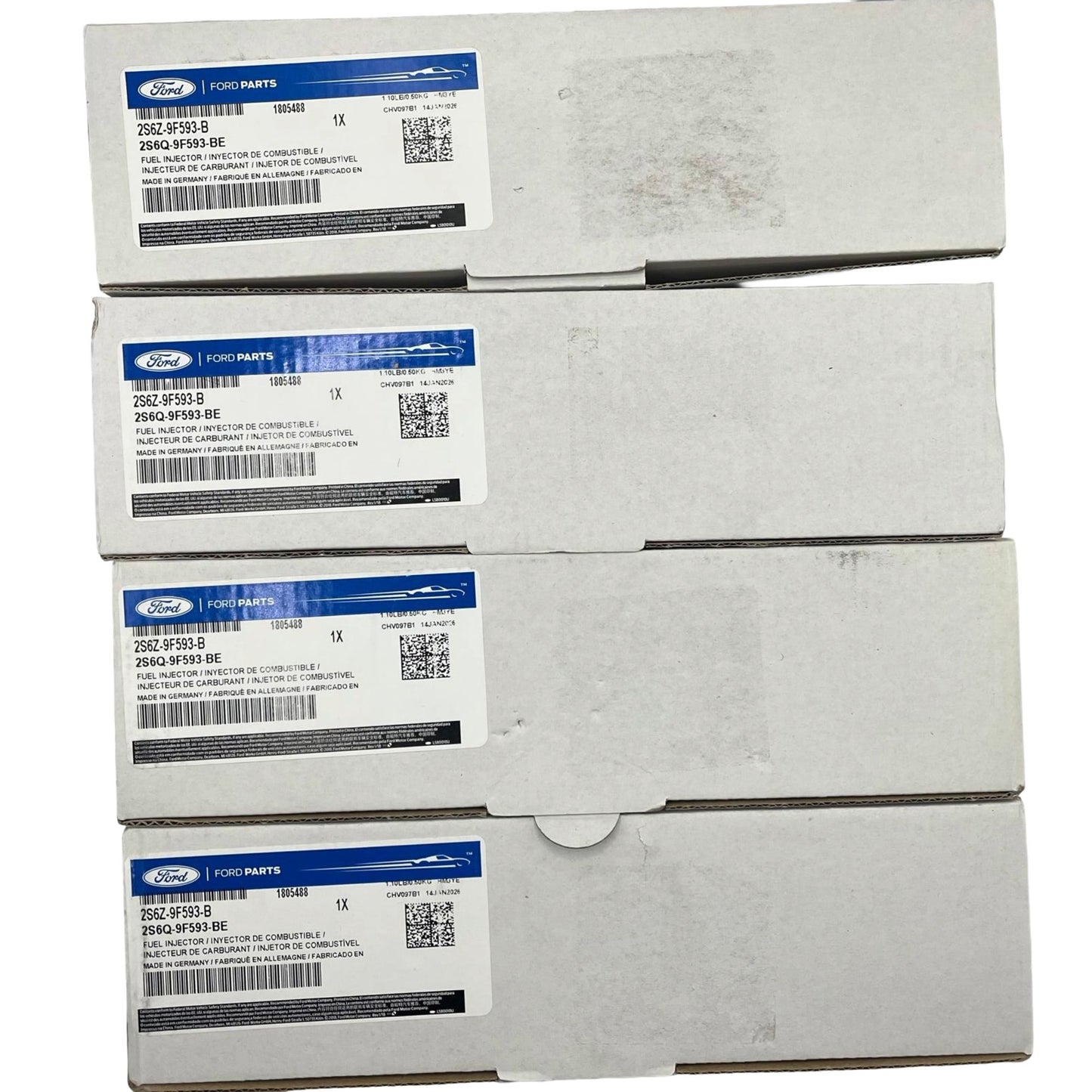 A2C59511612 Ford iniettori nuovi diesel originali set da 4 completa